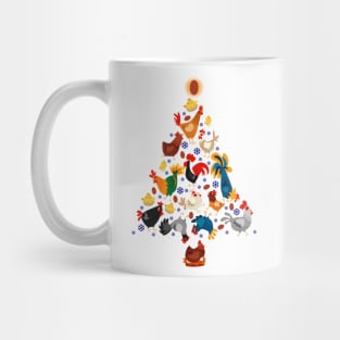 Funny Farm Christmas Men Kids Women Chicken Ugly Christmas Mug